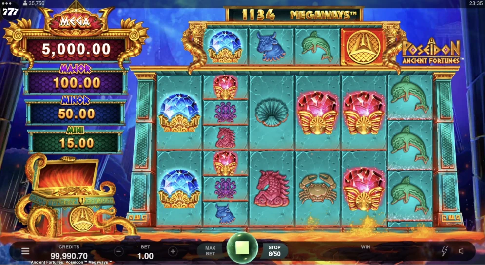 Ancient Fortunes Poseidon Megaways