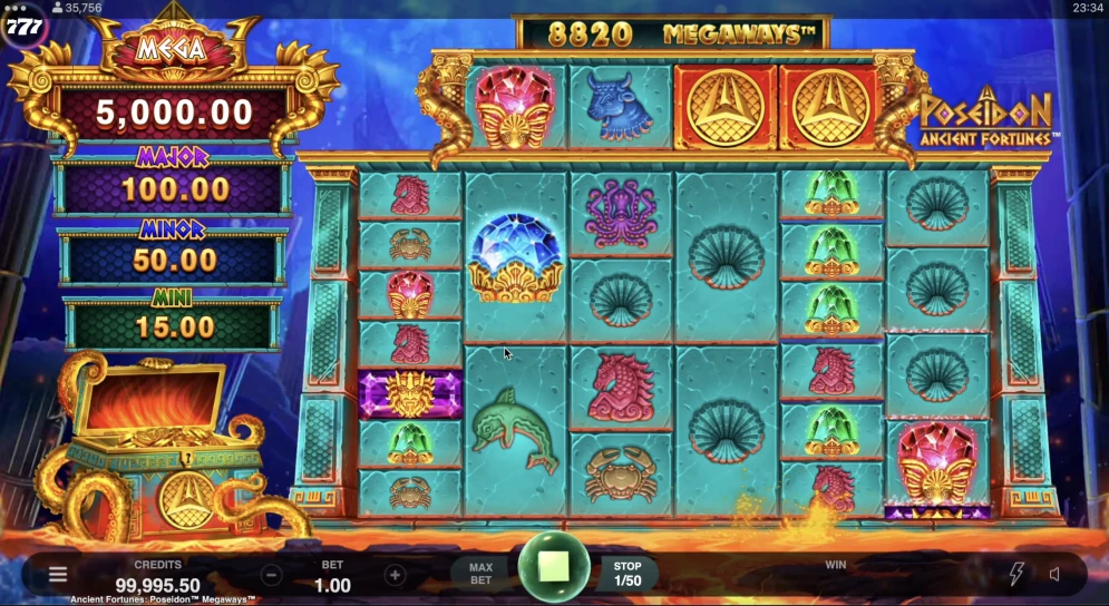 Ancient Fortunes Poseidon Megaways Slot