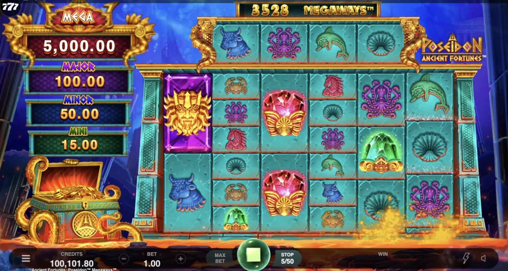 Ancient Fortunes Poseidon Megaways