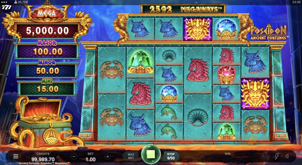 Ancient Fortunes Poseidon Megaways Slot